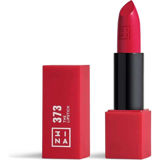 3INA Makeup The Lipstick 373 Fuchsia Lipstick with Vitamin E and Shea Butter Long Lasting Lip Colour Matte Finish Creamy Texture Vegan Cruelty Free