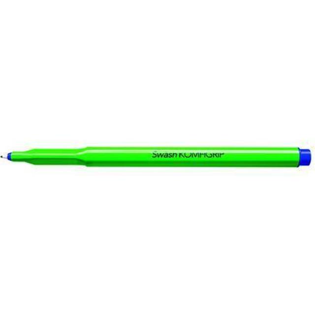 Swash KOMFIGRIP Handwriting Pen Blue (12 Pack)