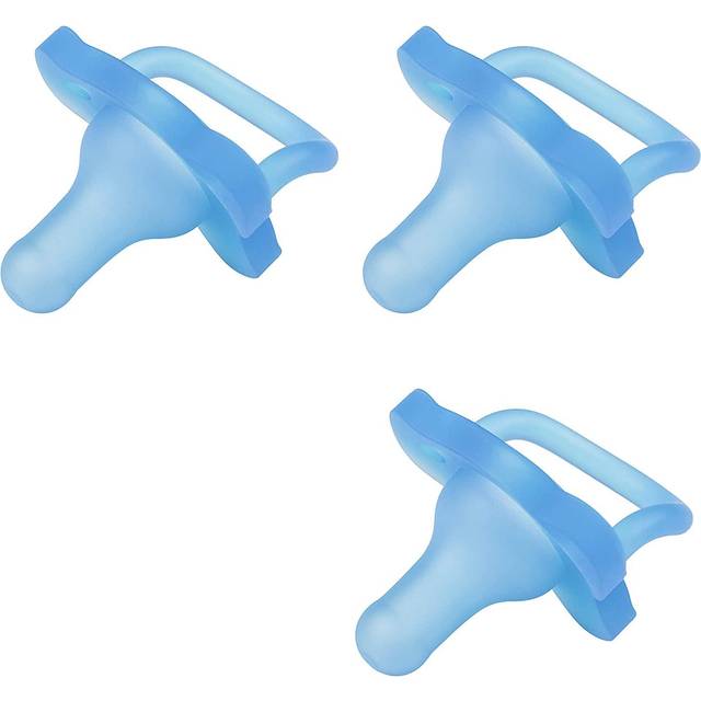 HappyPaci 100% Silicone Pacifier 0-6m, BPA Free, White, Pink, Light Pink, 3 Pack