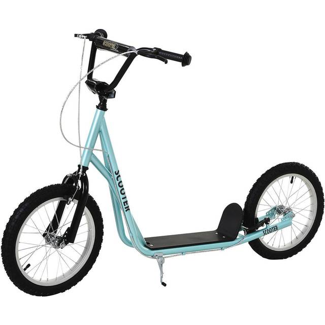 HOMCOM Blue Wide Deck Teen Kids Stunt Scooter | TJ Hughes