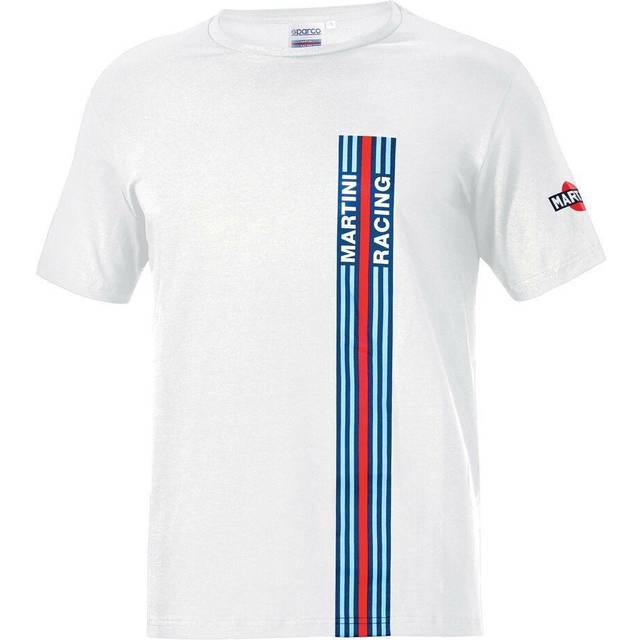 Sparco Martini Racing Big Stripes T-Shirt - L, Navy Blue