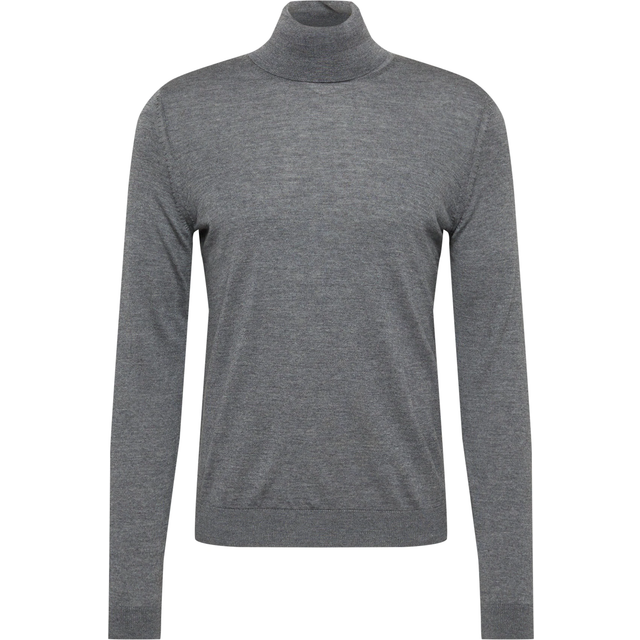 Hugo, Turtlenecks, male, Gray, 2XL, Wool Turtleneck Jumper