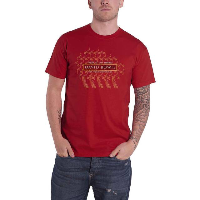 David bowie unisex t-shirt: pheonix festival (back print) (medium)