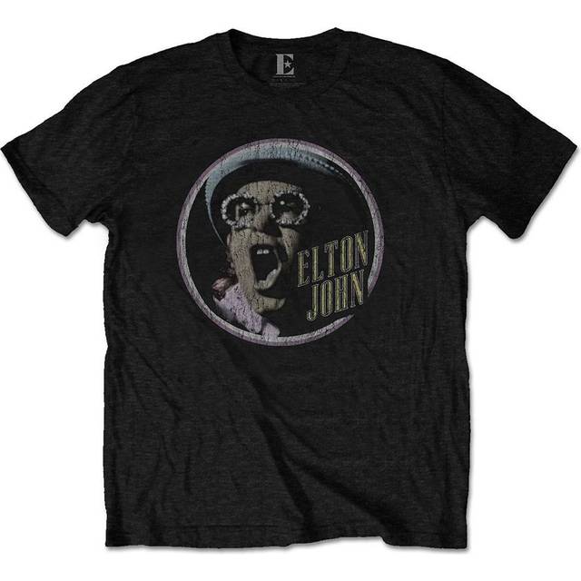 (L, Black) Elton John Captain Fantastic T Shirt