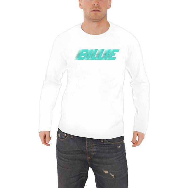 (XL, White) Billie Eilish T Shirt Racer Logo new Official Mens White