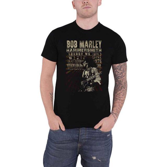 Bob Marley Hammersmith 76 Black Eco T-shirt Official
