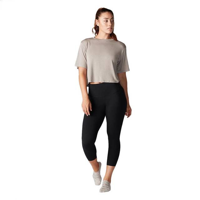 (L, Black) Tavi Noir Womens/Ladies Crop T-Shirt