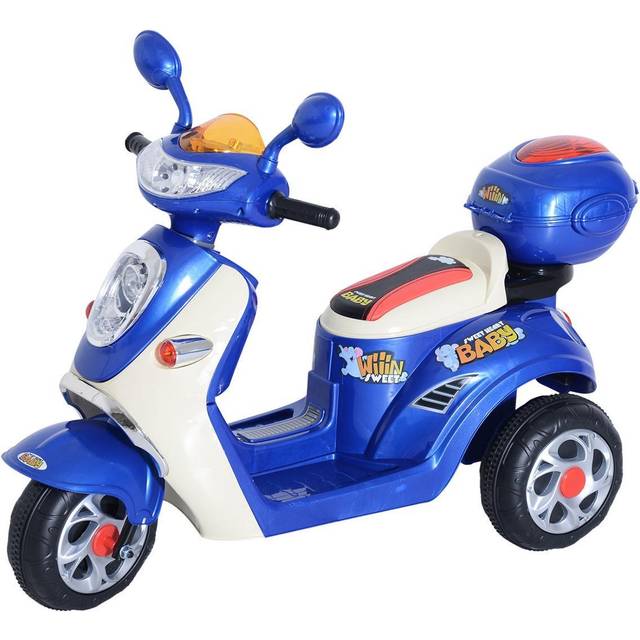 HOMCOM 6V Kids Electric Ride On Toy Car Motorbike - Blue