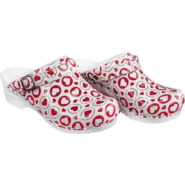 Sanita Working Heroes Heart Print Clogs (101520038)
