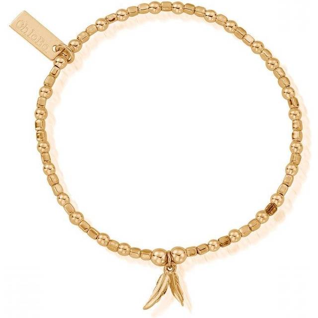 ChloBo Gold Double Feather Bracelet GBCFB1096