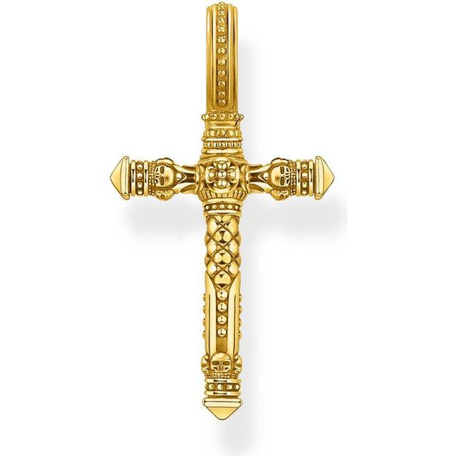 THOMAS SABO Textured Cross Pendant, Gold