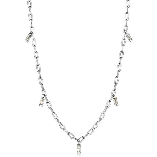 Ania Haie Glow Drop Silver Necklace - 35-40 cm adjustable