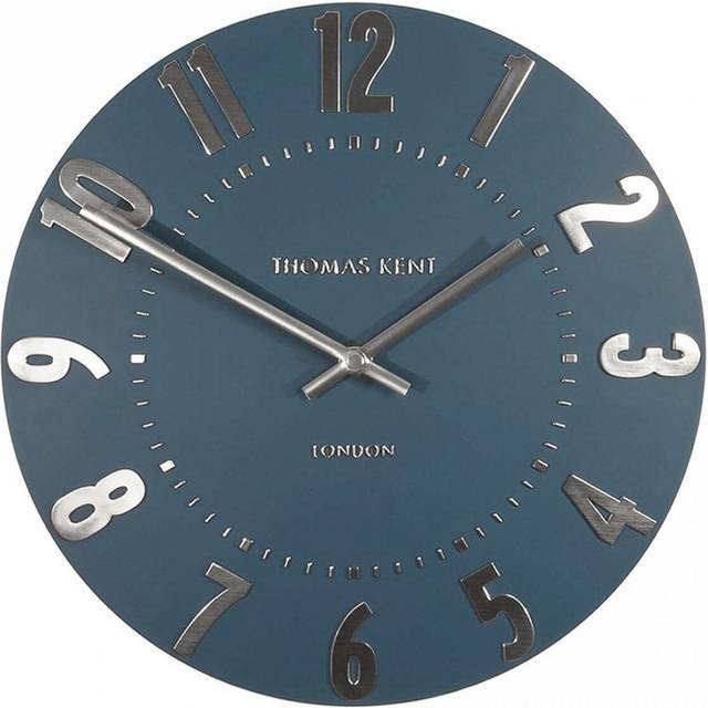 Thomas Kent Mulberry Wall Clock, 30cm, Midnight Blue
