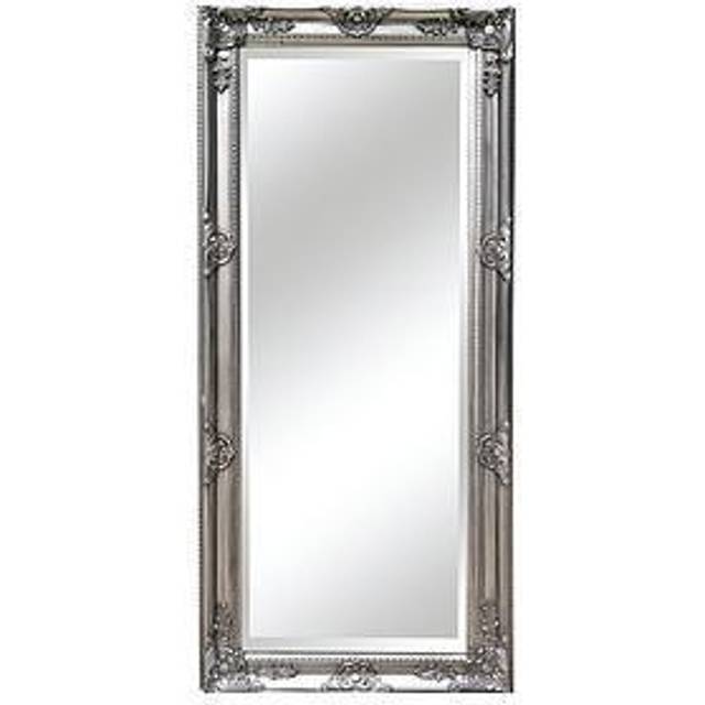 Julian Bowen Palais Pewter Lean To Dress Mirror - Silver - 170 x 70cm