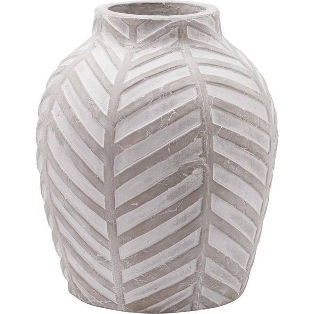 Bloomville Vase - Ceramic - L30 x W30 x H36 cm - Stone