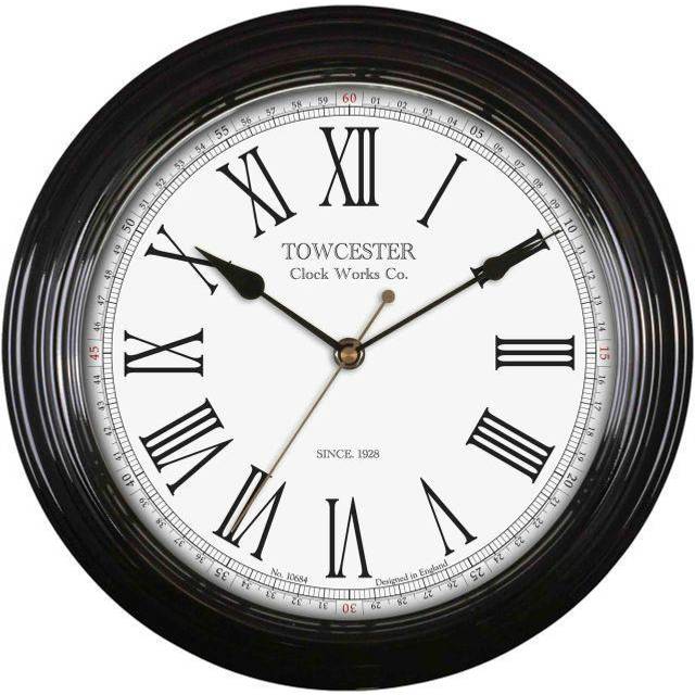 Acctim 26703 Redbourn Wall Clock, Black
