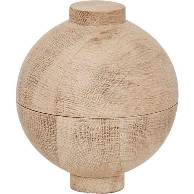 Kristina Dam Studio Wooden Sphere bowl XL Ø16x18 cm Oak