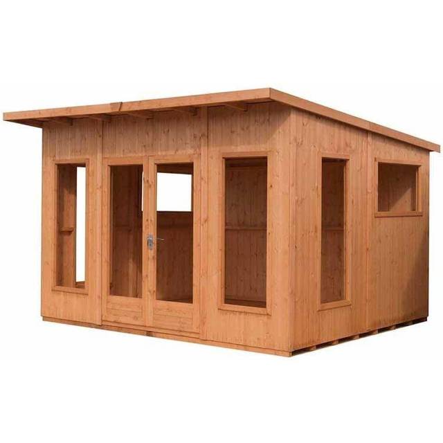 Shire Miami Summerhouse 8x10 - 8 x 10 2.55m X 2.99m Shire The Miami Summerhouse - With Styrene Glazing