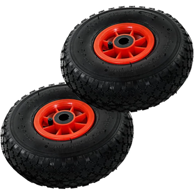 vidaXL Sack Truck Wheels 2 pcs Rubber 3.00-4 (245x82)