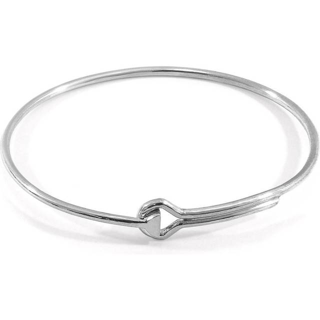 Sutton Gate Midi Geometric Silver Bangle - 19cm