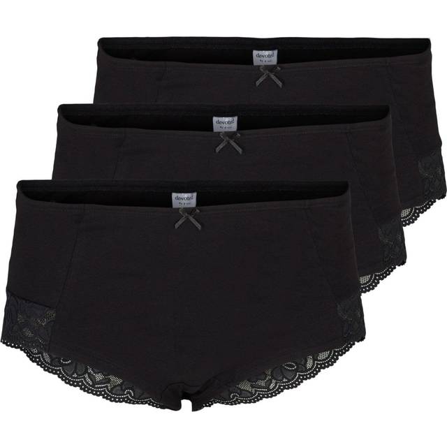 Zizzi - Hipstertrosa lClara 3-pack - Svart
