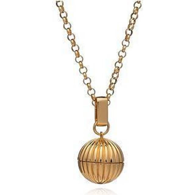 Rachel Jackson Long Momento Gold Locket Necklace, Gold, Women