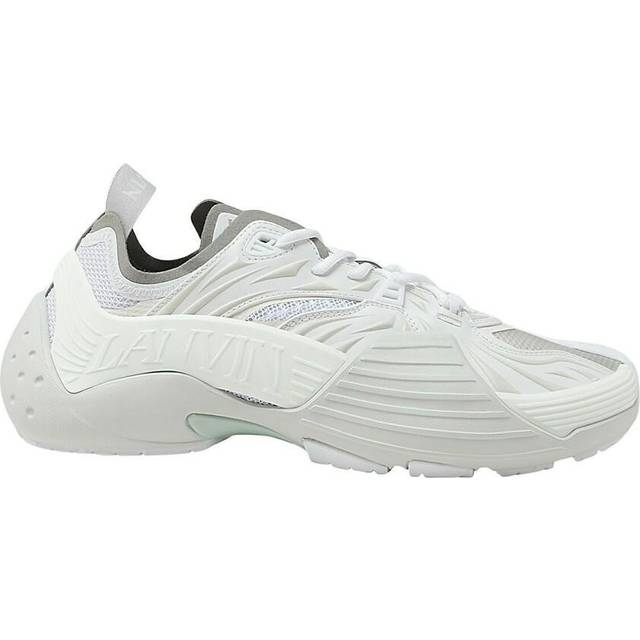 Lanvin Men's Flash X Mesh and Rubber Trainers - UK 9 - White