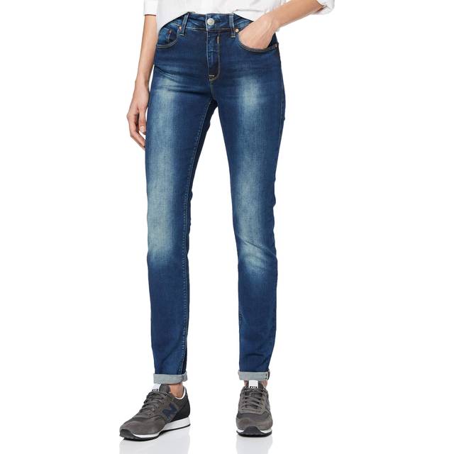 ESPRIT Jeans för kvinnor, 901/blå mörk tvätt, 27W