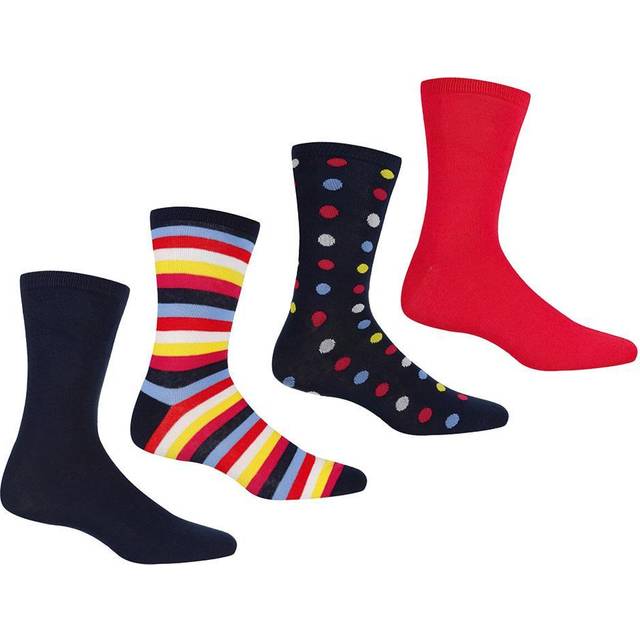 Regatta Womens 4Pk Lifestyle Comfort Walking Socks UK Size 3-5
