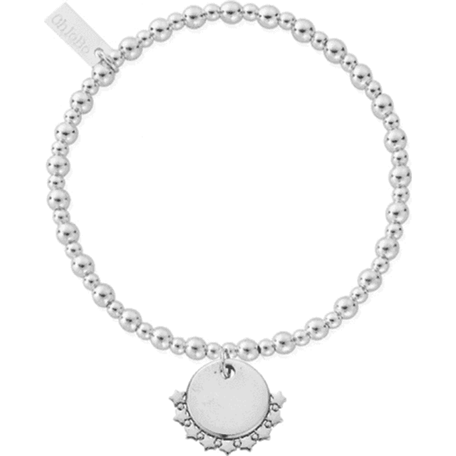 ChloBo Silver Personalised Star Handwriting Didi Bracelet For Women - silver