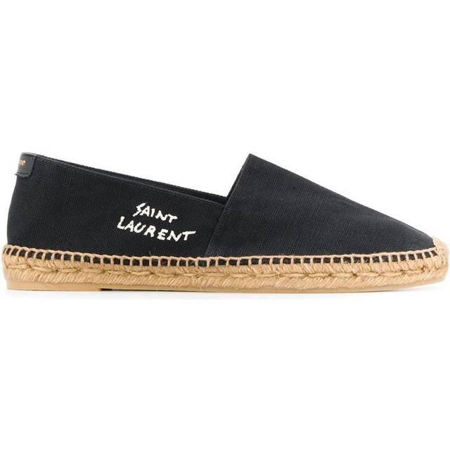 Saint Laurent Men&#39;s Canvas Espadrilles in Black | Size 43 | 6059511P210 Color 1000 (43)