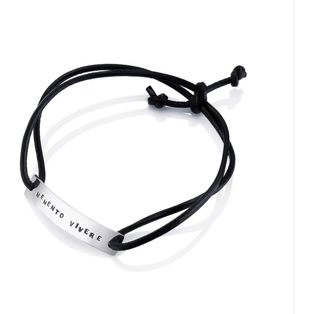 Efva Attling Memento Leather Bracelet ONE SIZE - SILVER