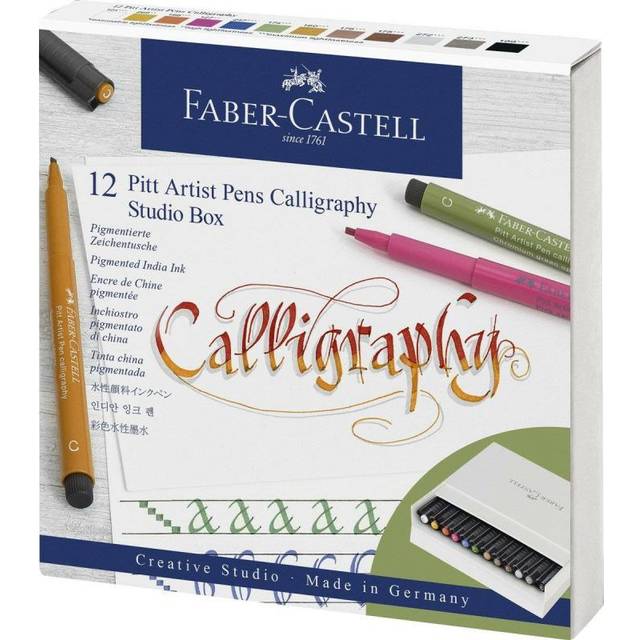 Faber-Castell Pitt Artist Pen Calligraphy Studio Box - Assorted
