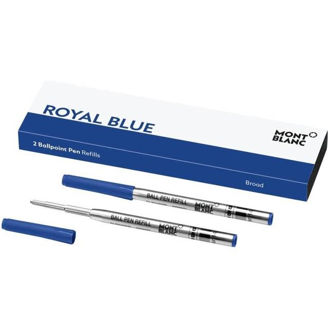 Montblanc - 2 Ballpoint Pen Refills Broad Royal Blue - Ballpoint Pen Refill - Blue (B)