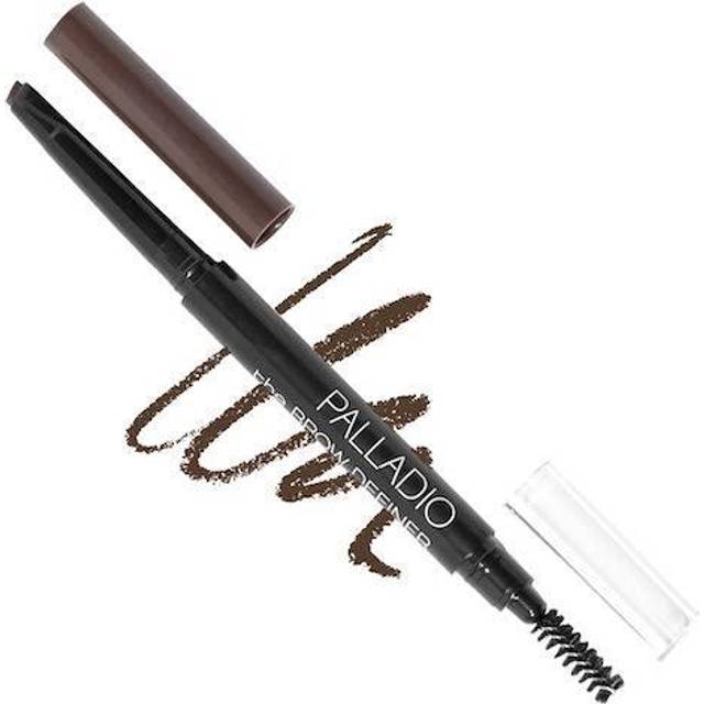 Palladio Brow Definer Retractable Pencil  Triangular Tip Fills Brows for a Natural Look  Tame and Shape Eyebrows with Spoolie Brush  Eyebrow Shaper  B