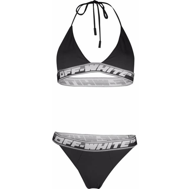 OFF WHITE Logo Band Bikini Sets - Black
