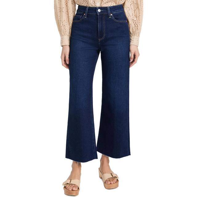 Anessa Wide-Leg Cropped Jeans - ROCK SHOW DISTRESSED - 31