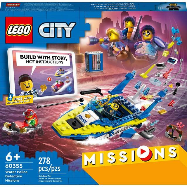 LEGO City Police - Water Police Detective Missions - Building & Construction for Ages 6 to 11 - Fat Brain Toys
