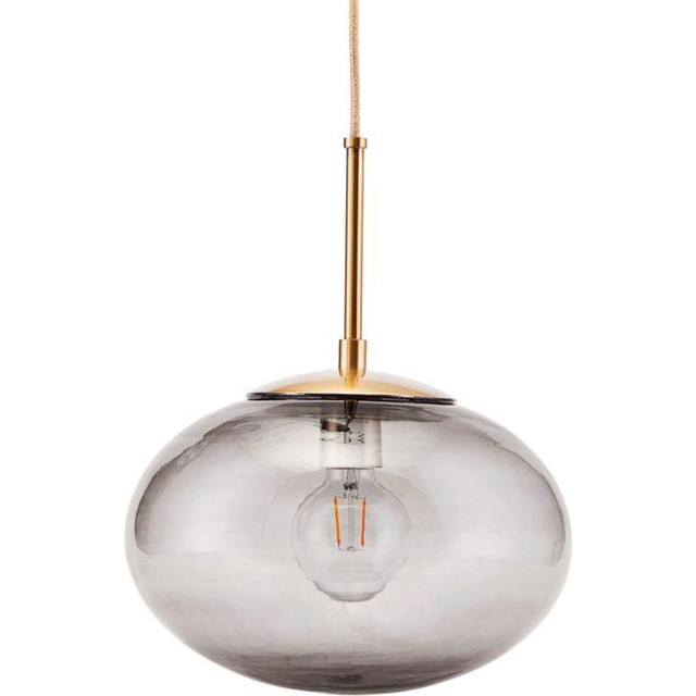 House doctor - Opal Lamp - Hängande lampa - Large - White - H 35 x D 30 cm
