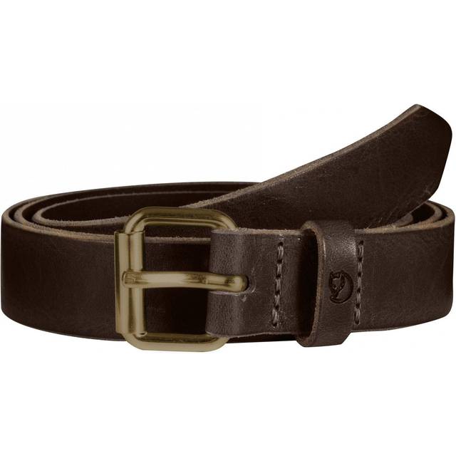 Fjällräven Singi bälte 2,5 cm, läder cognac, 85 cm