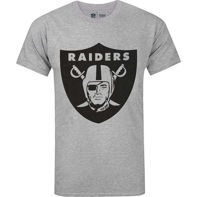 (L, Grey) NFL Mens Las Vegas Raiders Logo T-Shirt