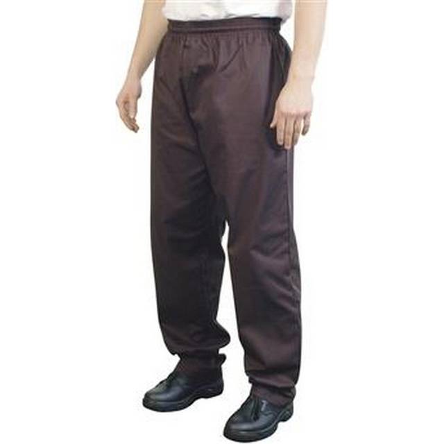 (2XL, Black) BonChef Baggy Mens Chef Trousers