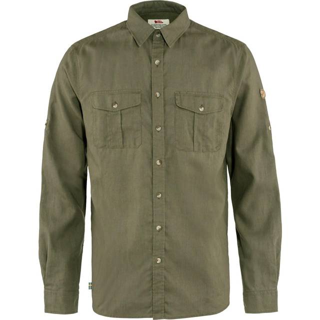 Fjällräven Övik Travel Shirt LS - Skjorta - Herr Sand Stone XXL