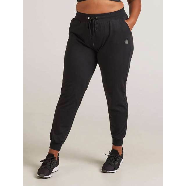 Zizzi - Byxor aBasic Loose Pants - Svart