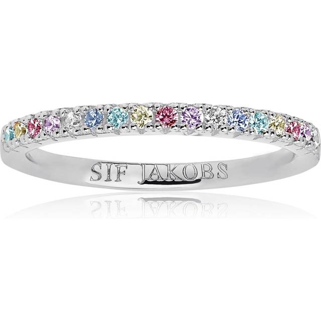 Sif Jakobs - Ellera Ring, silver/multi (Ringstorlek: Storlek 54)