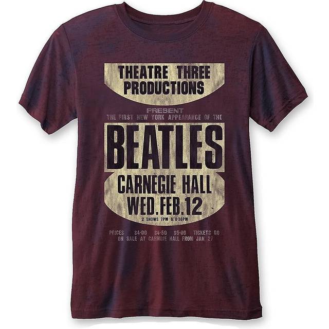 The Beatles Ladies Fashion Tee: Carnegie Hall (burn Out) (large) -