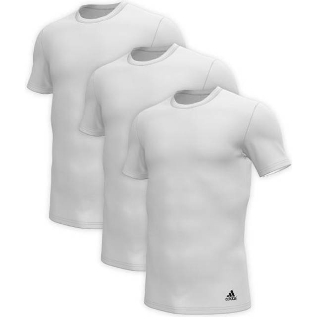Adidas Sports Underwea Män Multipack Crew Neck T (3-pack) Baselayerskjorta, vit, M