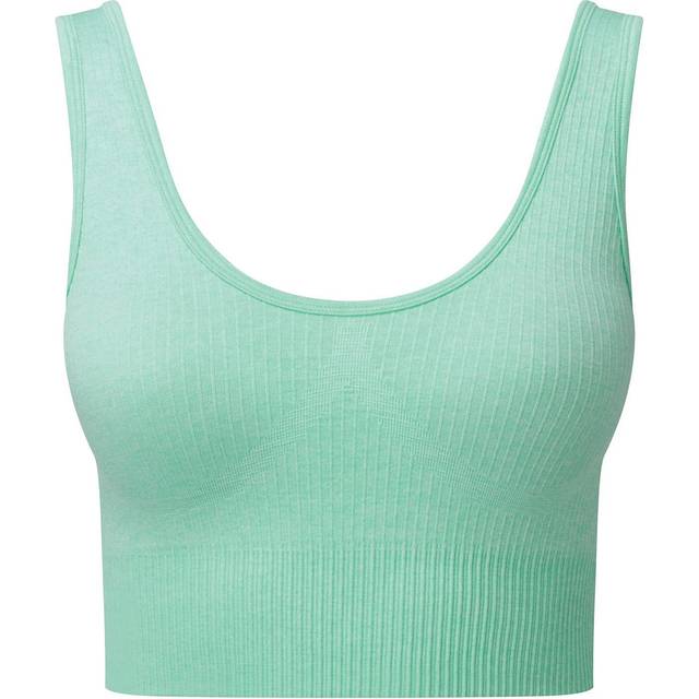TriDri Womens Multisport Ribbed Seamless 3D Bra - Peppermint Melange