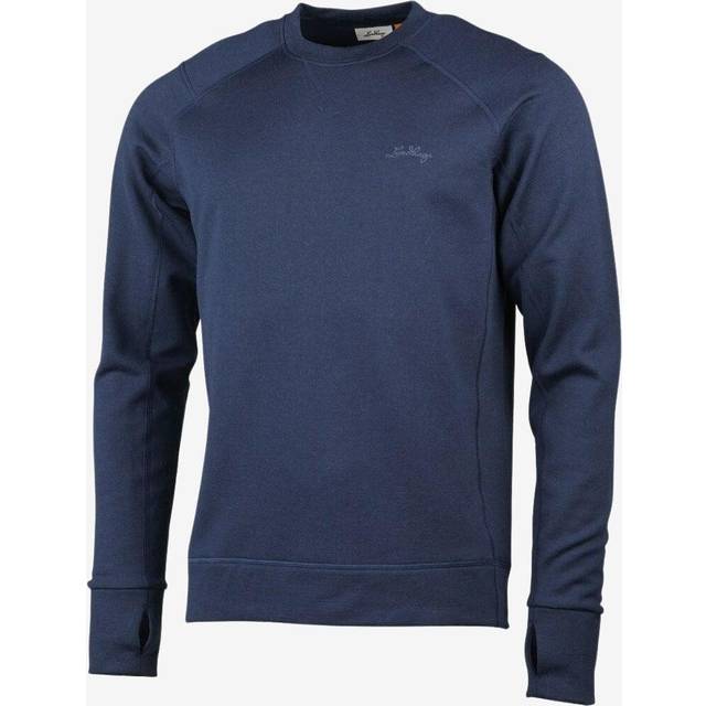 Lundhags Ullto Merino Ms Crew, mellanlager, herr, svart