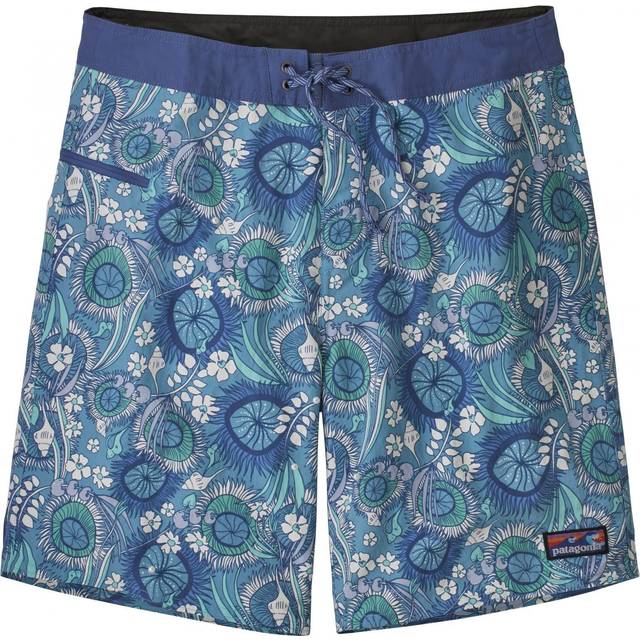 Patagonia Wavefarer 19" Board Shorts - Lago Blue/Fitz Stripe - 30"